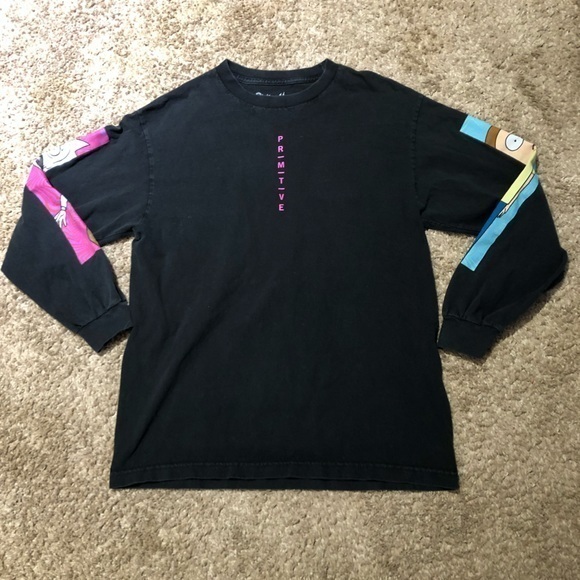 Primitive Rick and Morty long sleeve shirt medium HH - Picture 1 of 6